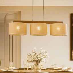 Lampa wisząca Juta TK Lighting, możliwość ściemniania, jasne