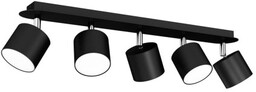 MILAGRO MLP7603 Lampa sufitowa DIXIE BLACK 5xGX53