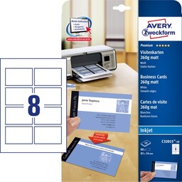 Wizytówki dwustronne Avery Zweckform Quick&Clean C32015-10 - 85