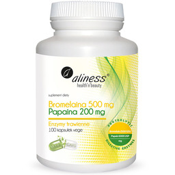ALINESS Bromelaina 500mg Papaina 200mg 100vegcaps