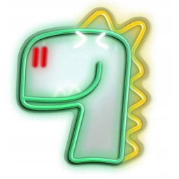 Neon Plexi Led Jurassic Dino zielony FLNJ02 Forever