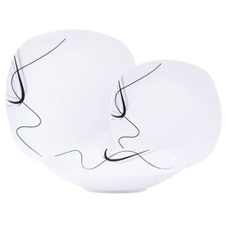 Komplet obiadowy 18 elementów 26,5/23/20 kwadratowy SELINA