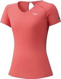 Mizuno Męska koszulka Dryaeroflow Tee bez rękawów, czerwona