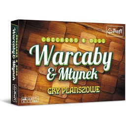 Trefl Warcaby/Młynek Klasyczny Gra dla Dzieci od 6