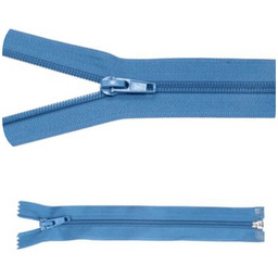 Zamek błyskawiczny #5 Rozdzielczy 25cm Niebieski 5szt