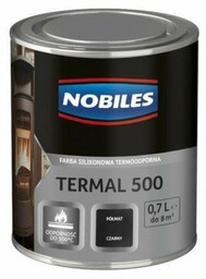 NOBILES Farba Termal 500 do metalu czarna 0,7L