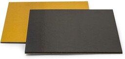 DECORA 0932573 złoty/czarny talerz do ciasta 36 x