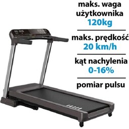 HERTZ FITNESS Bieżnia elektryczna Prestige 2237W 20km/h