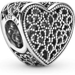 PANDORA Charm Zawieszka Ażurowe SERCE Srebro 925 791811