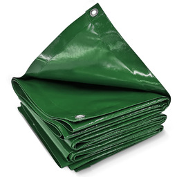 ZIELONA PLANDEKA 2x3 M 650G/M2 PRZEMYSŁOWA OCHRONNA