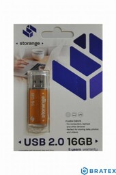 Pendrive STORANGE usb 2.0 16gb złoty