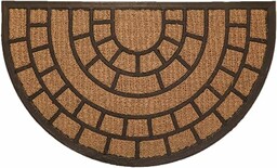 oKu-Tex Wycieraczka kokosowa, półokrągła, wzór 1, 45 x