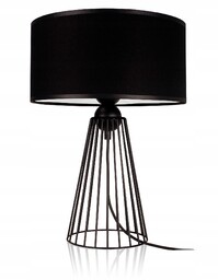 Lampa Lampka Stołowa Nocna Mona Abażur Led druciany