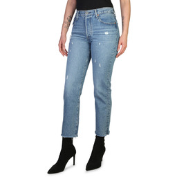 Dżinsy marki Levis model 501_CROP. Kolor Niebieski, Odzież