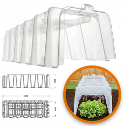 Mini Szklarnia na Dzialkę Garantia Tunel Szklarniowy Sunny