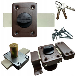 Zamek nawierzchniowy do drzwi zasuwa Gama 140 mm