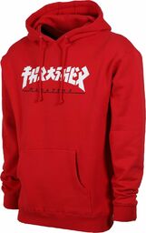 bluza męska THRASHER GODZILLA HOOD Red