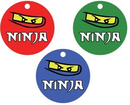 Zawieszki na butelki z wstążeczką Ninja - 12