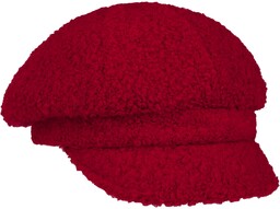 Czapka Kaszkiet Uni Bouclé by Gebeana, czerwony, One