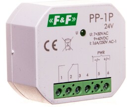 Przekaźnik elektromagnetyczny 1P 16A 7-30V AC/9-40V DC PP-1P-24V