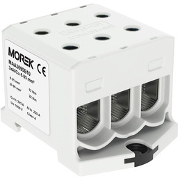 Złączka szynowa 6-95mm2 szara 6 otwor AL/CU 1000V