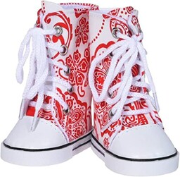The New York Doll Collection Czerwone buty sportowe