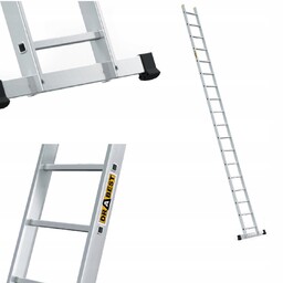 Drabina aluminiowa przystawna 1x18 profesjonalna 18 szczebli Drabest