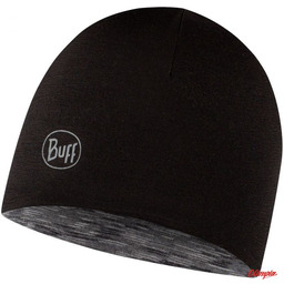 Buff Czapka Dziecięca Merino Lightweight Beanie Black-Graphite