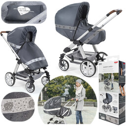 Reer, Folia przeciwdeszczowa na gondole i spacerówkę, 2w1