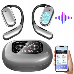 LCD SŁUCHAWKI DOUSZNE TŁUMACZA BLUETOOTH 114 JĘZYKI Redukcja