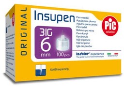 PIC Insupen Igły do penów 31G 6mm, 100
