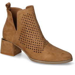 Botki Vices 24-12356-85 Khaki zamsz
