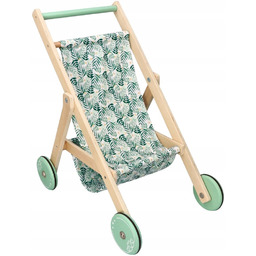 Lekka drewniana spacerówka dla lalek