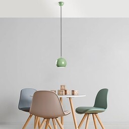 Opviq Elegancka miętowa żyrandol, regulowana wysokość 20-111 cm,