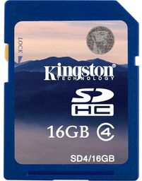 Kingston Karta pamięci SDHC 16 GB Class 4