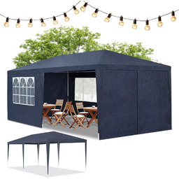 NIEBIESKI PAWILON OGRODOWY 3X6 m + 6 ŚCIAN
