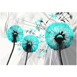 100 70cm Obraz płótno Dmuchawce turkusie płótno rama