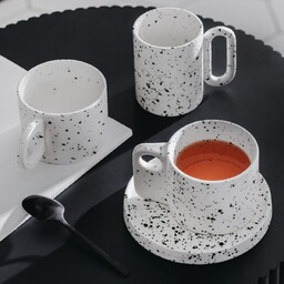 Filiżanka Ze Spodkiem Akamira w groszki