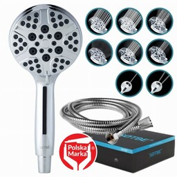 SOTBE ZESTAW STARS Słuchawka prysznicowa 8 zakresowa