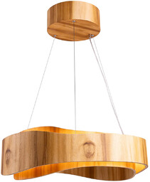 Średnia lampa wisząca LED Horizon QN-HORIZON-RING-LED-60-TEAK - Quintiesse