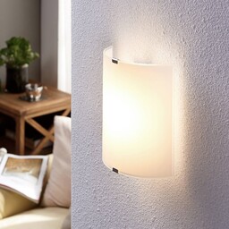 Lindby kinkiet LED Helmi, wysokość 21 cm, szkło,