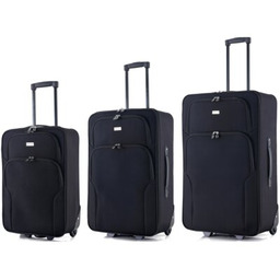 SEMI LINE Zestaw walizek T5679-0 Czarny