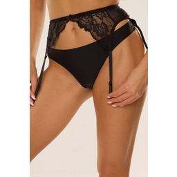 Pas do pończoch elegancki klasyczny z koronki