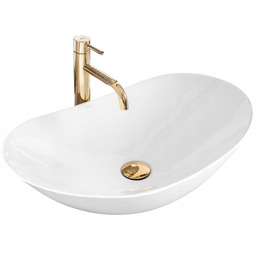 Umywalka Royal biała 60 ceramiczna nablatowa Rea