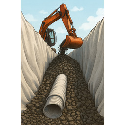 Geowłóknina Drenażowa PP150 do Drenażu Francuskiego i Nie