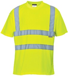 S478 - T-shirt ostrzegawczy - żółty XS