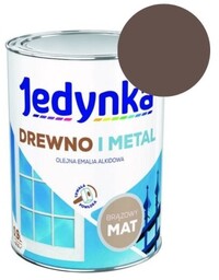 JEDYNKA Emalia Drewno i Metal brązowy mat 0,9L