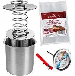 Browin Zestaw Szynkowar 1,5kg Worki Termometr