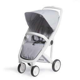 Greentom, Classic, Wózek spacerowy, Biała rama, Szary