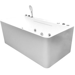 Wanna wolnostojąca z hydromasażem prostokątna konglomerat 150x75 cm